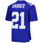 NY.Giants #21 Tiki Barber Mitchell & Ness Legacy Replica Jersey - Royal Stitched American Football Jerseys