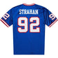 NY.Giants #92 Michael Strahan 1993 Mitchell & Ness Authentic Throwback Retired Player Jersey - Royal Stitched American Football Jerseys