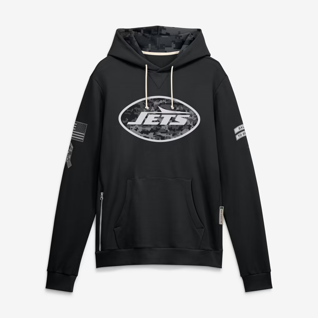 NY.Jets 2026 Salute To Service Club Pullover Hoodie Cheap sale Birthday and Christmas gifts Stitched American Football Jersey