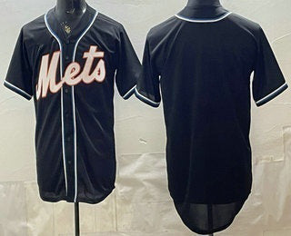 New York Mets Blank 2026 Black Fashion Cool Base Jersey
