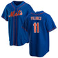 New York Mets #11 Jorge Polanco Royal Alternate Replica Player Baseball Jersey Puhics