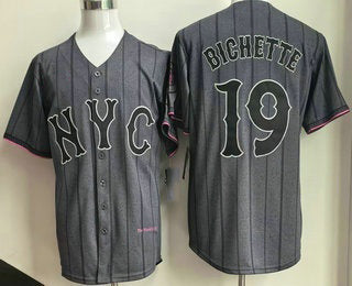 New York Mets #19 Bo Bichette Gray City Connect Limited Jersey