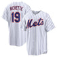 New York Mets #19 Bo Bichette White Home Replica Baseball Jersey