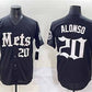 New York Mets #20 Pete Alonso Black 'Gotham Gothic Edition' Vapor Premier Limited Stitched Baseball Jersey