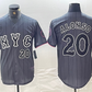 New York Mets #20 Pete Alonso Number Grey 2024 City Connect Cool Base Stitched Baseball Jerseys