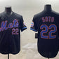 New York Mets #22 Juan Soto Black 2025 Spring Training Cool Base Stitched Baseball Jersey