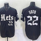 New York Mets #22 Juan Soto Black 'Gotham Gothic Edition' Vapor Premier Limited Stitched Baseball Jersey