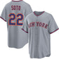 New York Mets #22 Juan Soto Gray 2025 Limited Stitched Baseball Jersey