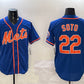 New York Mets #22 Juan Soto Royal 2025 Spring Training Alternate Limited Stitched Baseball Jersey