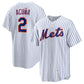 New York Mets #2 Luisangel Acuña Home Replica Player Jersey - White Stitched Baseball Jersey