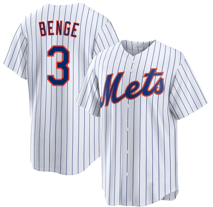 New York Mets #3 Carson Benge 2026 White Cool Base Stitched Baseball Jersey