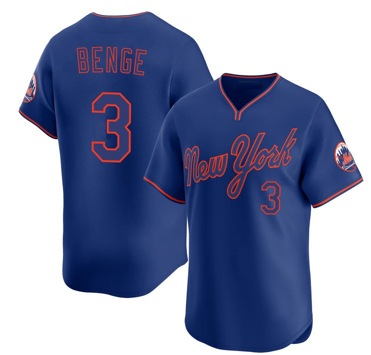 New York Mets #3 Carson Benge Royal Alternate Limited Stitched Baseball Jersey