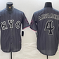 New York Mets #4 Francisco Alvarez Gray 2024 City Connect Cool Base Stitched Baseball Jerseys