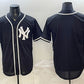 New York Yankees Blank 2026 Fashion Replica Black Out Stitched Jersey