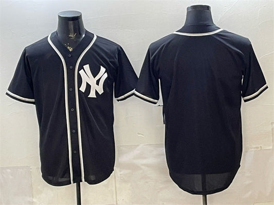 New York Yankees Blank 2026 Fashion Replica Black Out Stitched Jersey