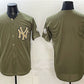 New York Yankees Blank Olive 2026 Armed Forces Day Stitched Jersey