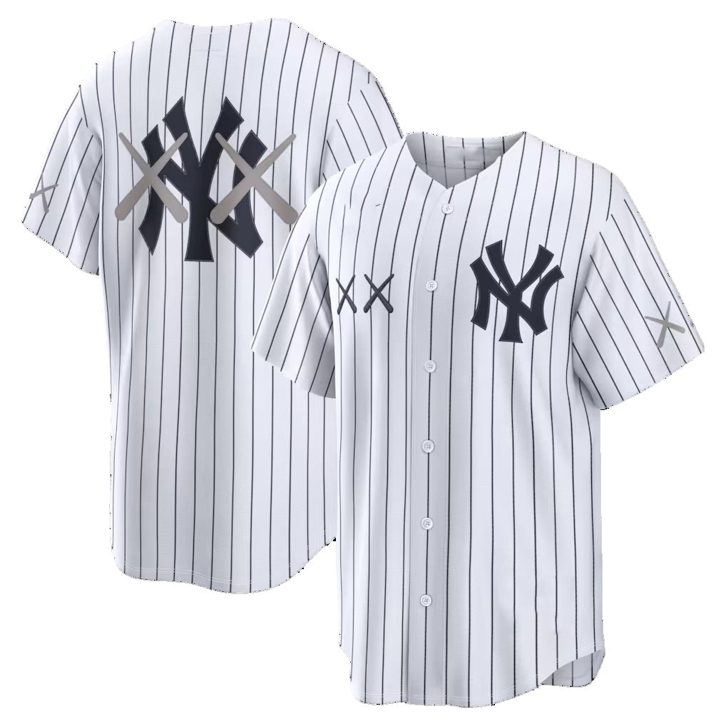 New York Yankees KAWS White Stadium Baseball Jersey