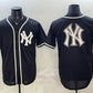 New York Yankees Team Big Logo 2026 Fashion Replica Black Out Stitched Jersey