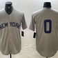 New York Yankees #0 Marcus Stroman Grey Cool Base Stitched Baseball Jersey