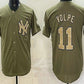 New York Yankees #11 Anthony Volpe Olive 2026 Armed Forces Day Jersey