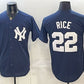 New York Yankees #22 Ben Rice Navy Stitched Jersey
