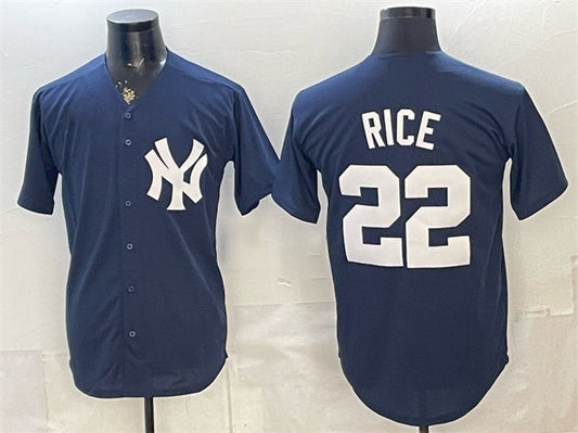 New York Yankees #22 Ben Rice Navy Stitched Jersey