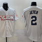 New York Yankees #2 Derek Jeter White Bronx Graffiti Vapor Limited Stitched Baseball Jersey