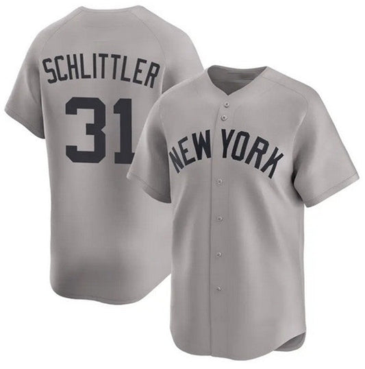 New York Yankees #31 Cam Schlittler Gray 2026 Road Limited Stitched Jersey