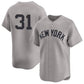New York Yankees #31 Cam Schlittler Gray 2026 Road Limited Stitched Jersey 2
