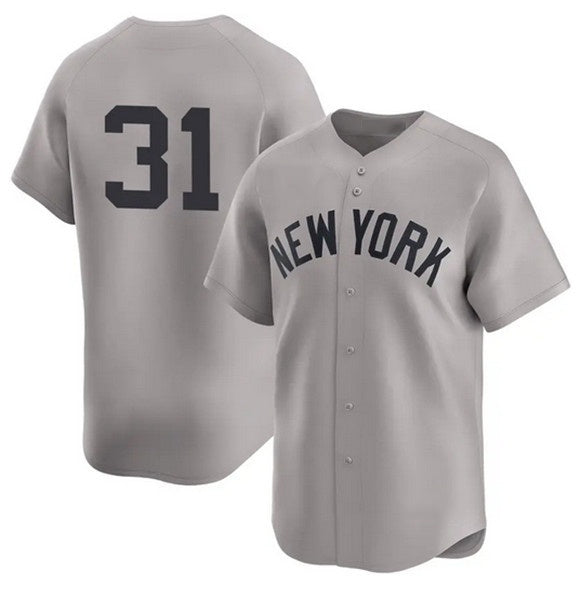 New York Yankees #31 Cam Schlittler Gray 2026 Road Limited Stitched Jersey 2