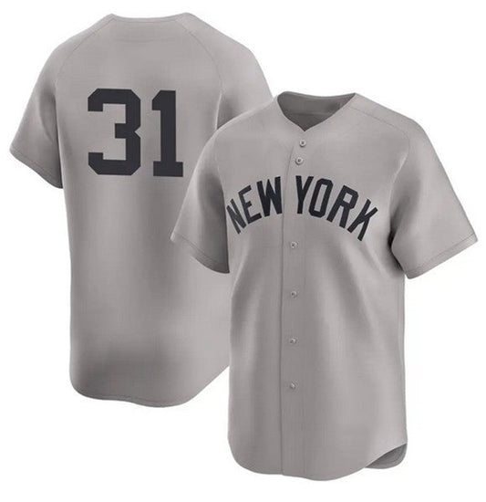 New York Yankees #31 Cam Schlittler Gray 2026 Road Limited Stitched Jersey 2