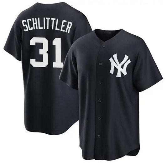 New York Yankees #31 Cam Schlittler Navy 2026 Alternate Stitched Jersey