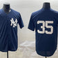New York Yankees #35 Cody Bellinger Navy Cool Base Stitched Baseball Jersey