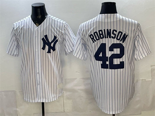 New York Yankees #42 Jackie Robinson White Stitched Jersey