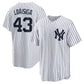 New York Yankees #43 Jonathan Loáisiga Home Replica Jersey - White Stitched Baseball Jersey