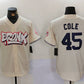 New York Yankees #45 Gerrit Cole Cream Limited Stitched Baseball Jersey