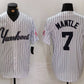 New York Yankees #7 Mickey Mantle White Pinstripe Fashion Cool Base Baseball Jerseys