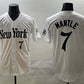 New York Yankees #7 Mickey Mantle White 'Gothic Legacy Edition' Vapor Premier Limited Stitched Baseball Jersey