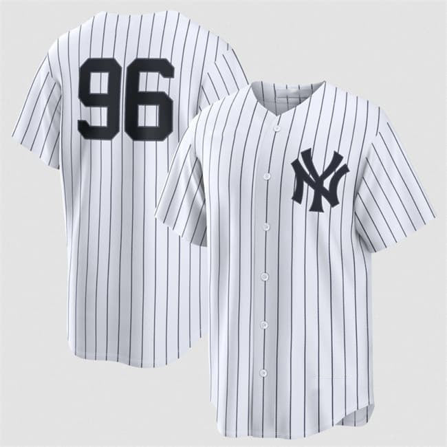 New York Yankees #96 George Lombard Jr White No Name Home Limited Stitched Baseball Jersey
