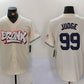 New York Yankees #99 Aaron Judge Cream Limited Stitched Baseball Jersey