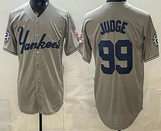 New York Yankees #99 Aaron Judge Grey Limited Jersey