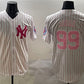 New York Yankees #99 Aaron Judge Pink With Patch Limited Stitched Baseball Jersey