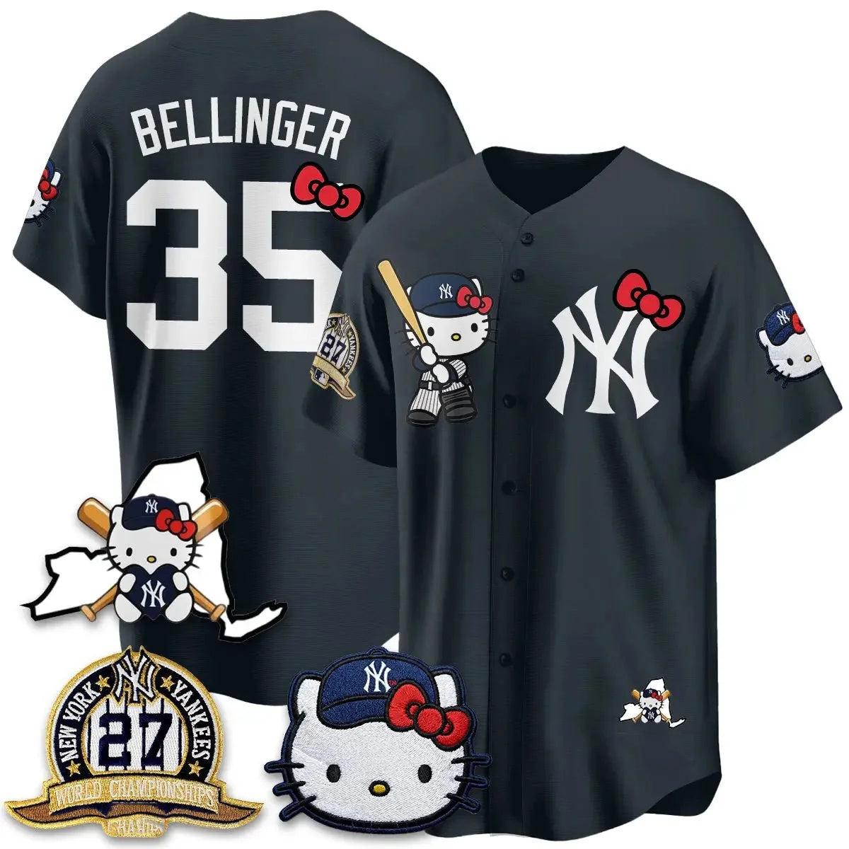 New York Yankees #35 Cody Bellinger Navy Puhics Meow KT 2026 Vapor Limited All Stitched Jersey