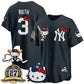 New York Yankees #3 Babe Ruth Navy Puhics Meow KT 2026 Vapor Limited All Stitched Jersey