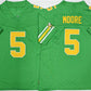 O.Ducks #5 Dakorien Moore 2026 Green F.U.S.E. Stitched American College Jerseys