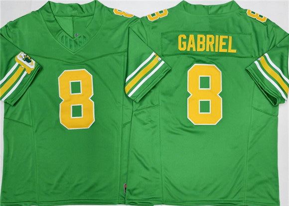 O.Ducks #8 Dillon Gabriel 2026 Green F.U.S.E. Stitched American College Jerseys