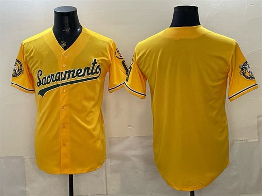Oakland Athletics Blank 2026 Yellow Alternate Sacramento Celebrating 125 Years Vapor Limited Stitched Baseball Jersey