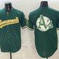 Oakland Athletics Team Big Logo 2026 Green Alternate Sacramento Celebrating 125 Years Vapor Limited Stitched Baseball Jerseys
