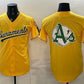 Oakland Athletics Team Big Logo 2026 Yellow Alternate Sacramento Celebrating 125 Years Vapor Limited Stitched Baseball Jerseys