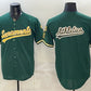 Oakland Athletics Team Big Logo 2026 Green Alternate Sacramento Celebrating 125 Years Vapor Limited Stitched Baseball Jerseys 2